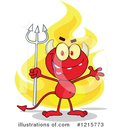 Royalty-Free (RF) Devil Clipart Illustration by Hit Toon - Stock Sample #1215773
