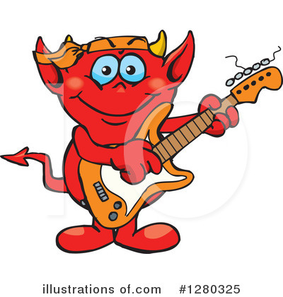 Royalty-Free (RF) Devil Clipart Illustration by Dennis Holmes Designs - Stock Sample #1280325