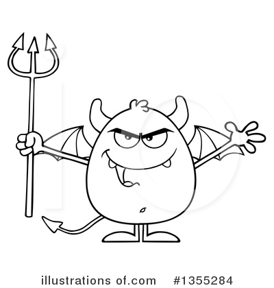 Royalty-Free (RF) Devil Clipart Illustration by Hit Toon - Stock Sample #1355284
