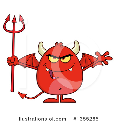 Royalty-Free (RF) Devil Clipart Illustration by Hit Toon - Stock Sample #1355285