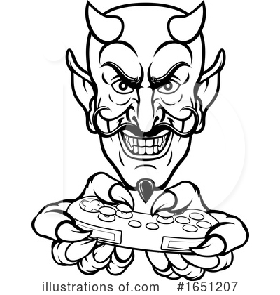Royalty-Free (RF) Devil Clipart Illustration by AtStockIllustration - Stock Sample #1651207