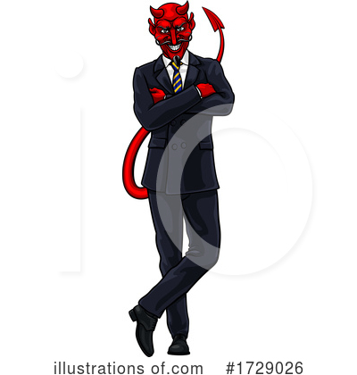 Devil Businessman Clipart #1729026 by AtStockIllustration