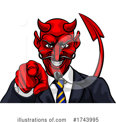 Royalty-Free (RF) Devil Clipart Illustration by AtStockIllustration - Stock Sample #1743995
