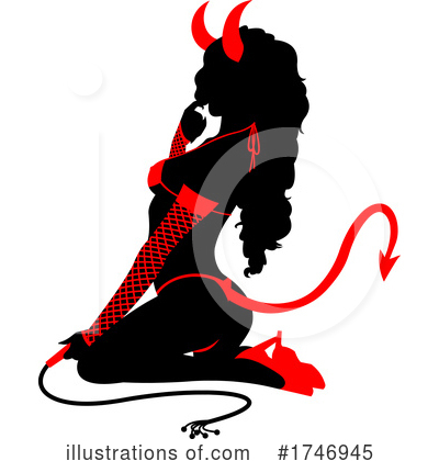Devil Woman Clipart #1746945 by Hit Toon