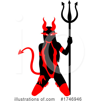 Royalty-Free (RF) Devil Clipart Illustration by Hit Toon - Stock Sample #1746946