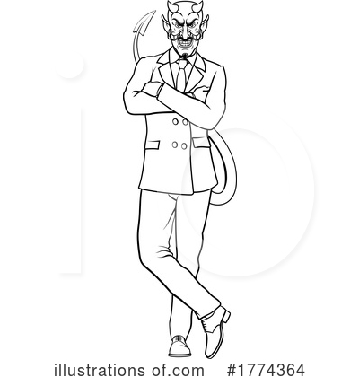 Devil Businessman Clipart #1774364 by AtStockIllustration