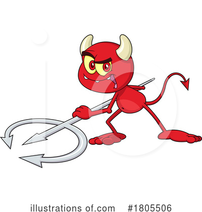 Royalty-Free (RF) Devil Clipart Illustration by Hit Toon - Stock Sample #1805506