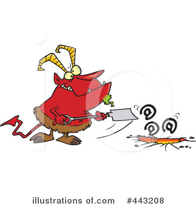 Royalty-Free (RF) Devil Clipart Illustration by toonaday - Stock Sample #443208