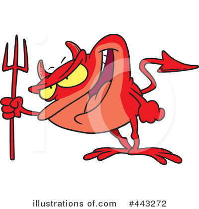 Royalty-Free (RF) Devil Clipart Illustration by toonaday - Stock Sample #443272