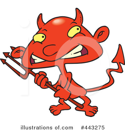 Royalty-Free (RF) Devil Clipart Illustration by toonaday - Stock Sample #443275