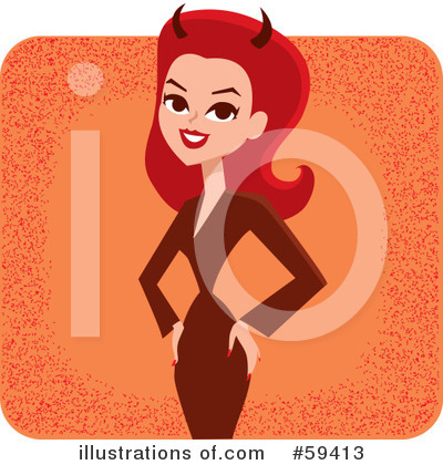 Royalty-Free (RF) Devil Clipart Illustration by Monica - Stock Sample #59413