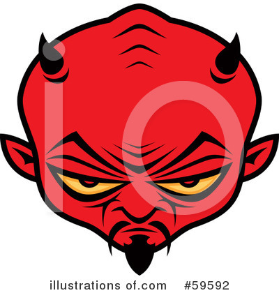 Royalty-Free (RF) Devil Clipart Illustration by John Schwegel - Stock Sample #59592