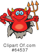 Devil Clipart #64537 by Dennis Holmes Designs
