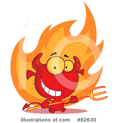 Royalty-Free (RF) Devil Clipart Illustration by Hit Toon - Stock Sample #82630