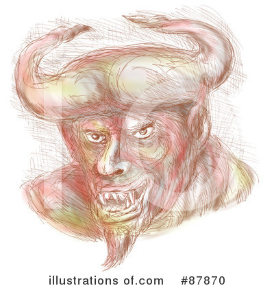 Royalty-Free (RF) Devil Clipart Illustration by patrimonio - Stock Sample #87870