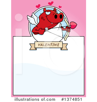 Royalty-Free (RF) Devil Cupid Clipart Illustration by Cory Thoman - Stock Sample #1374851