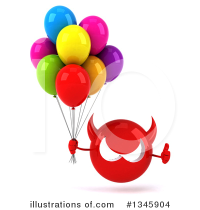 Party Balloons Clipart #1345904 by Julos