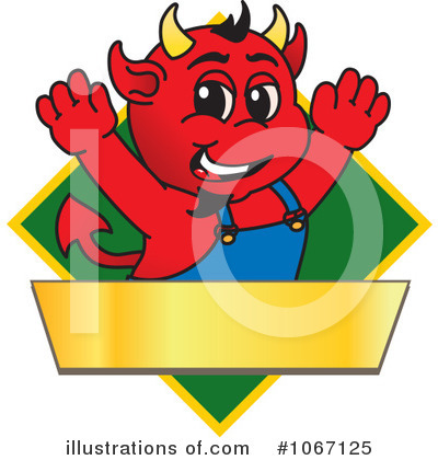 Royalty-Free (RF) Devil Mascot Clipart Illustration by Mascot Junction - Stock Sample #1067125