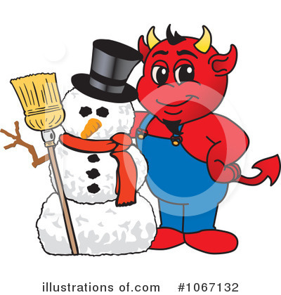 Royalty-Free (RF) Devil Mascot Clipart Illustration by Mascot Junction - Stock Sample #1067132