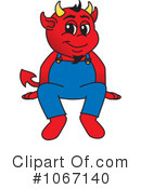 Devil Mascot Clipart #1067140 by Mascot Junction