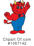 Devil Mascot Clipart #1067142 by Mascot Junction