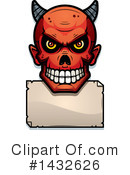 Devil Skull Clipart #1432626 by Cory Thoman