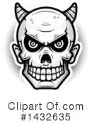 Devil Skull Clipart #1432635 by Cory Thoman