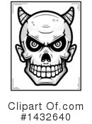 Devil Skull Clipart #1432640 by Cory Thoman