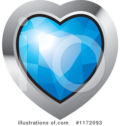 Diamond Heart Clipart #1172093 by Lal Perera