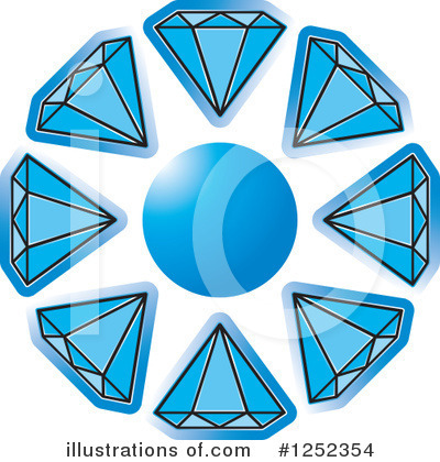 Royalty-Free (RF) Diamond Clipart Illustration by Lal Perera - Stock Sample #1252354