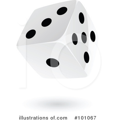 Royalty-Free (RF) Dice Clipart Illustration by cidepix - Stock Sample #101067