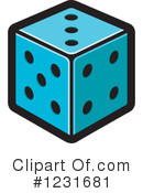 Dice Clipart #1231681 by Lal Perera