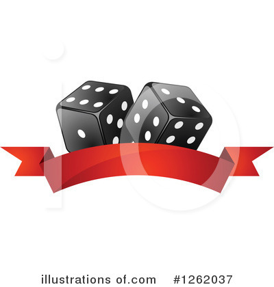Royalty-Free (RF) Dice Clipart Illustration by Vector Tradition SM - Stock Sample #1262037