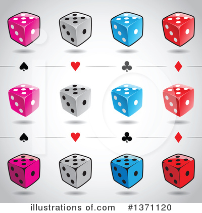 Royalty-Free (RF) Dice Clipart Illustration by cidepix - Stock Sample #1371120