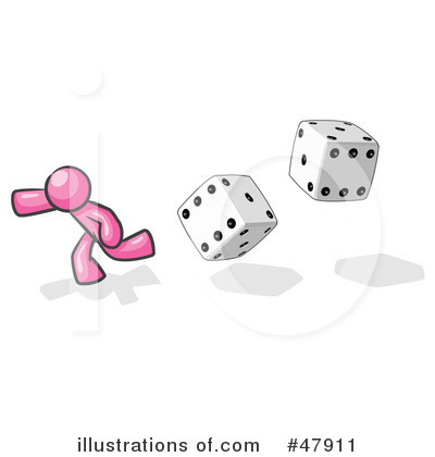 Royalty-Free (RF) Dice Clipart Illustration by Leo Blanchette - Stock Sample #47911