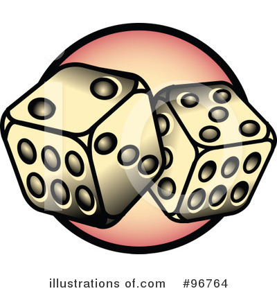 Royalty-Free (RF) Dice Clipart Illustration by Andy Nortnik - Stock Sample #96764
