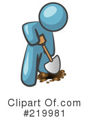 Digging Clipart #219981 by Leo Blanchette