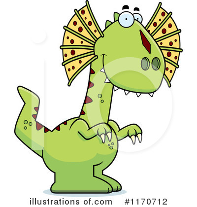 Royalty-Free (RF) Dilophosaurus Clipart Illustration by Cory Thoman - Stock Sample #1170712