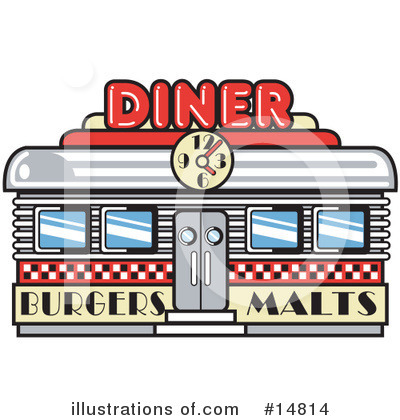 Royalty-Free (RF) Diner Clipart Illustration by Andy Nortnik - Stock Sample #14814