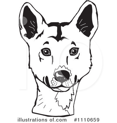 Royalty-Free (RF) Dingo Clipart Illustration by Dennis Holmes Designs - Stock Sample #1110659
