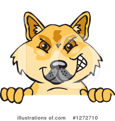 Royalty-Free (RF) Dingo Clipart Illustration by Dennis Holmes Designs - Stock Sample #1272710
