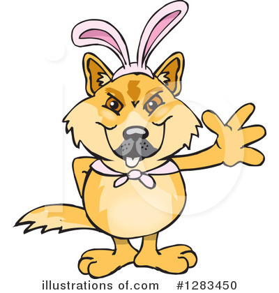 Royalty-Free (RF) Dingo Clipart Illustration by Dennis Holmes Designs - Stock Sample #1283450