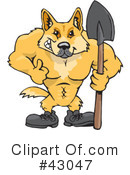 Dingo Clipart #43047 by Dennis Holmes Designs