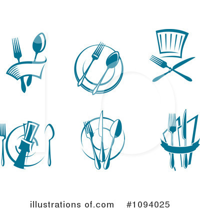 Silverware Clipart #1094025 by Vector Tradition SM
