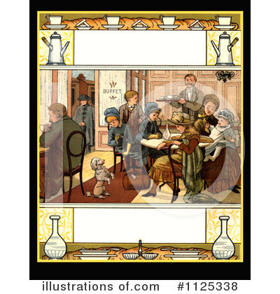 Royalty-Free (RF) Dining Clipart Illustration by Prawny Vintage - Stock Sample #1125338