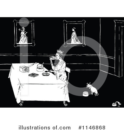 Royalty-Free (RF) Dining Clipart Illustration by Prawny Vintage - Stock Sample #1146868