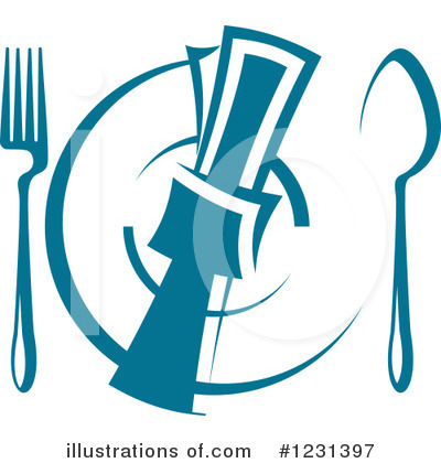 Royalty-Free (RF) Dining Clipart Illustration by Vector Tradition SM - Stock Sample #1231397