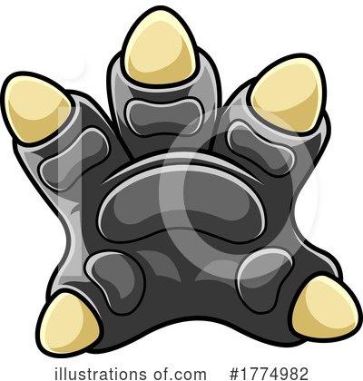 Paw Clipart #1774982 by Hit Toon