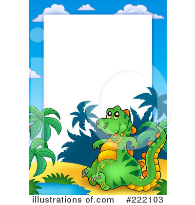 Royalty-Free (RF) Dino Clipart Illustration by visekart - Stock Sample #222103