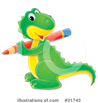 Royalty-Free (RF) Dino Clipart Illustration by Alex Bannykh - Stock Sample #31743